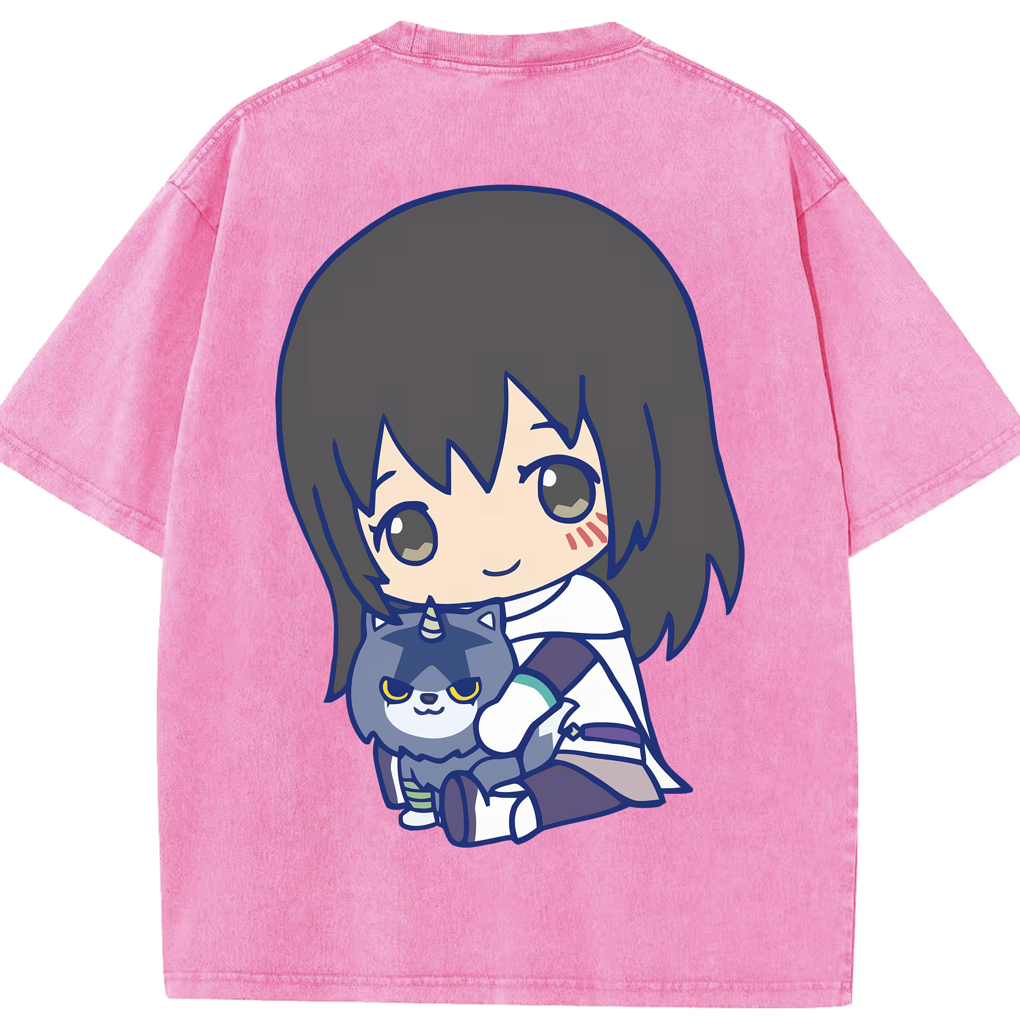 （画像用） 転スラ Regarding Reincarnated to Slime 綿100% ヴィンテージ風 半袖Tシャツ（背面プリント）